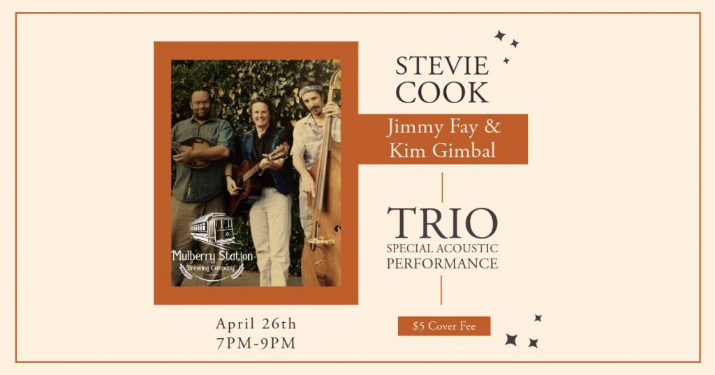 Stevie Cook, Jimmy Fay, & Kim Gimbal Acoustic Trio